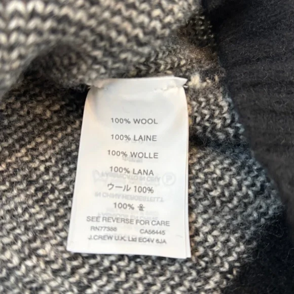 J.Crew Snow Cabin Forest Wool Sweater, Size XL - Picture 10 of 11